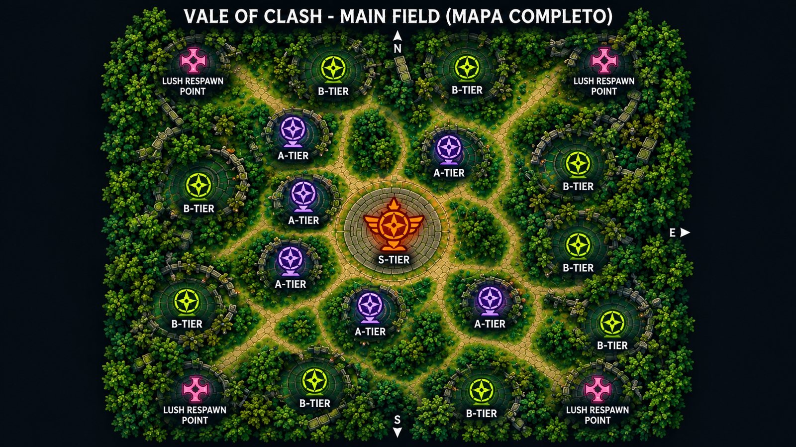 Mapa Vale of Clash